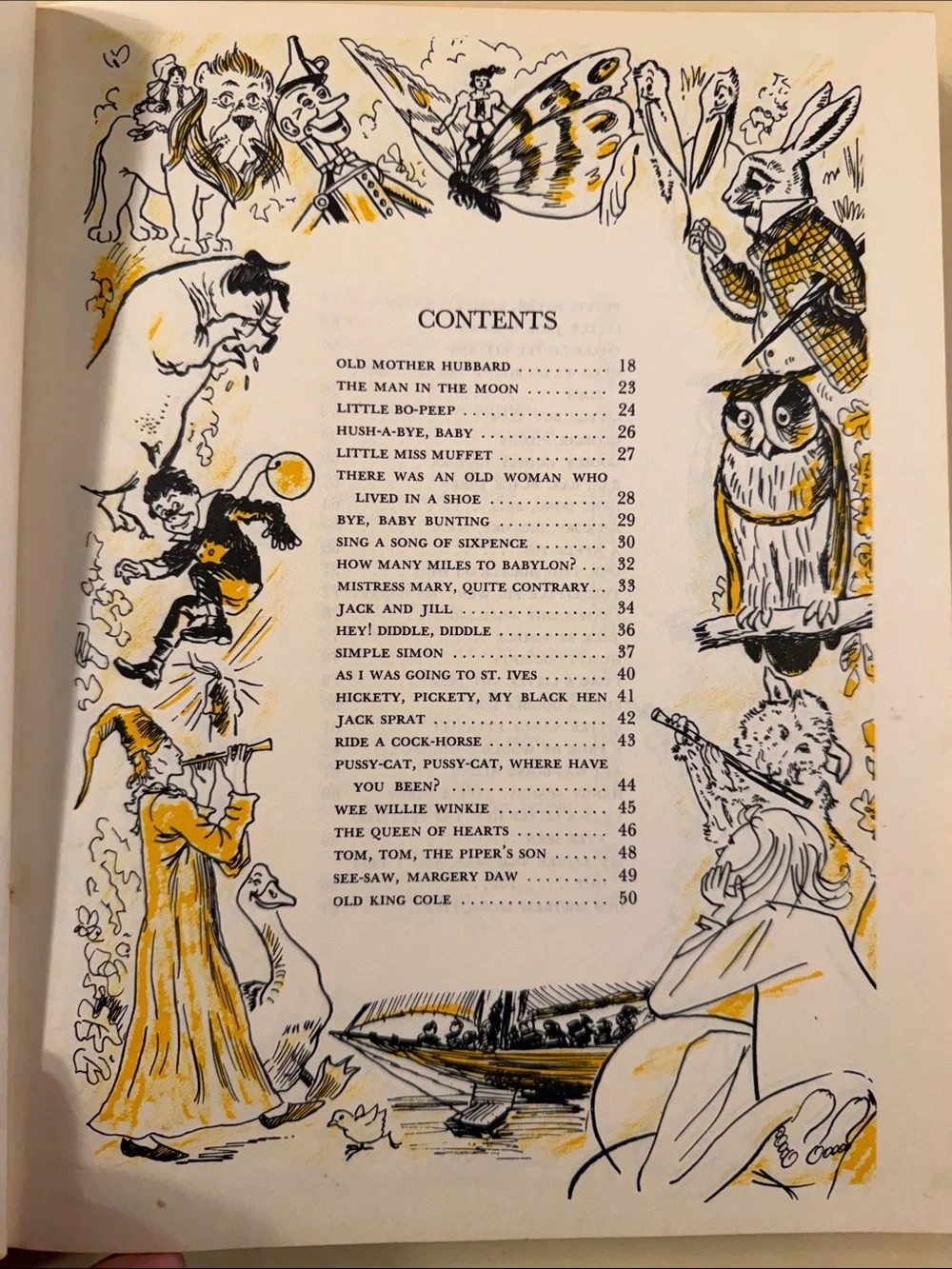 Vintage hardback Best Loved Nursery Rhymes and Songs.